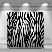 Zebra texture tension fabric backdrop wall